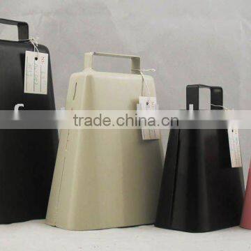 3''painted metal cow bell A2-C050 in kentucky style with logo and strap as noise maker for sporting events(E223)