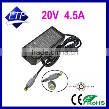 High copy good quality 20V 4.5A 7.9*5.5MM Laptop Adapter for Lenovo/IBM R60 SL400 laptop charger 90w power supply