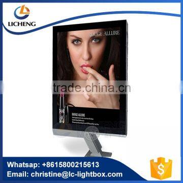 China custom outdoor use double sides aluminum structure advertising light box with scrolling system