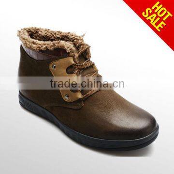 Italian name ankle boots with brown lace/men boots fashion