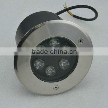 6*1WStainless Steel coloured waterproof in ground led lighttings 110 volt