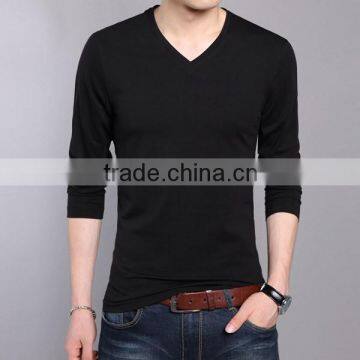 Promotion bulk custom pattern mans black t-shirt blank