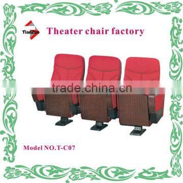 Fbric commercial theater chairs theater seats with single leg