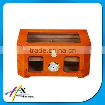 high end superior quality glossy Lacquered Cigar Box for with clear windows competitive price