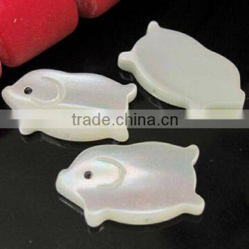 Fancy cut white mother of pearl shell findings/accessories/components for jewelry setting