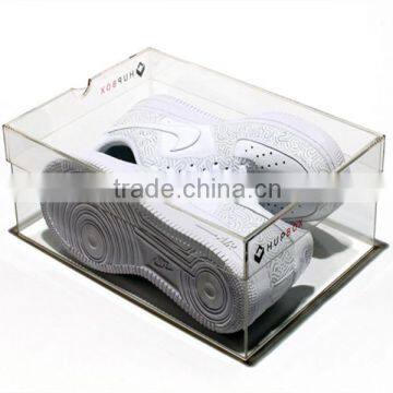 customized clear acrylic shoe boxes for sneaker