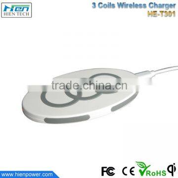 High Quality 3 Coil qi Wireless Induction Battery Charger for Lenovo From China photo-5