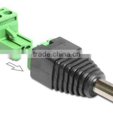 DC 2.1 x 5.5 mm male Terminal Block