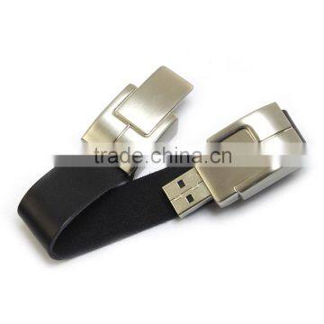 Wristband leather usb pendrive bracelet key usb flash drive gift usb flash disk