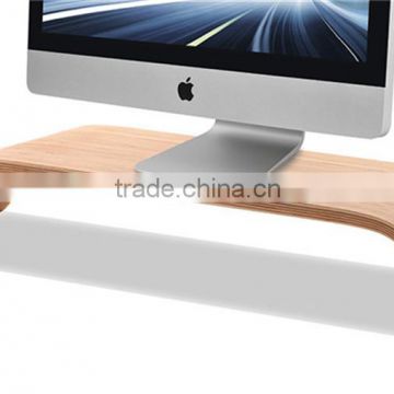 Most popular wood stand holder for desktop computer imac/desktop computer stand holder