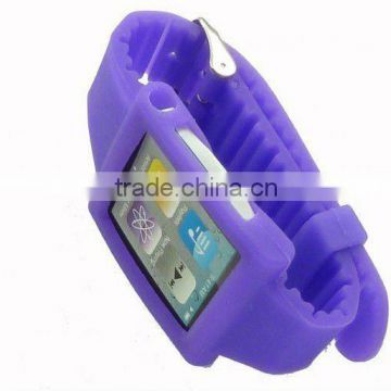 high quality colorful silicone watch band for ipod nano 6