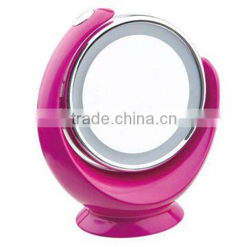 Electric make up mirror with light and 360 degrees swivel