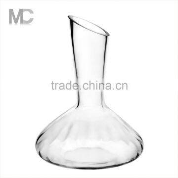 Hot Sale Ragged Modern Big Capacity Clear Glass Wine Decanter