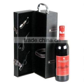 red wine gift box leather wine box