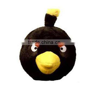 Fashion design lovely black bird plush toy