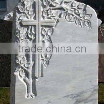 Marble White Stone Carved Monument