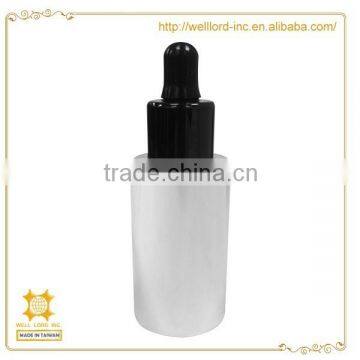 Hair production hot stamping silver Argan oil glass dropper bottle