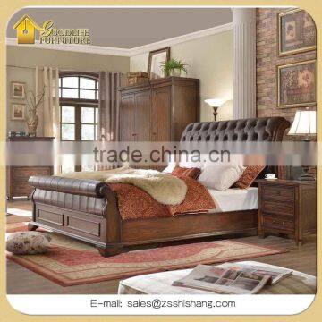 Customized Home and Hotel OAK Solid Wood Bedroom Set Furniture