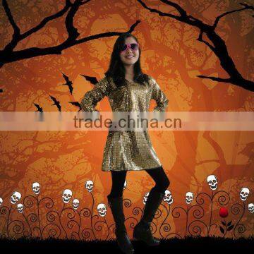 casual costumes for ladies golden color