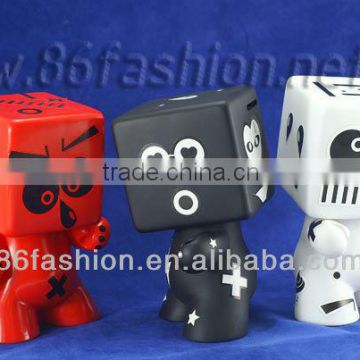 safe box piggy bank,DIY doll shaped money box,vinyl figure shape coin bank