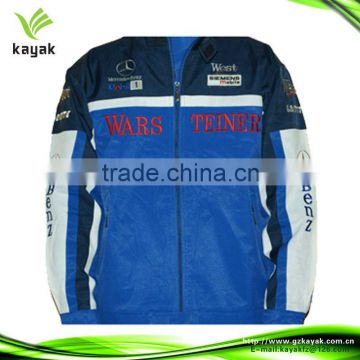 European team usa blue motorcycle jacket