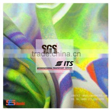 ES-1020A High Quality Polyester satin chiffon digital printed fabric for top, underwear, dress fabric