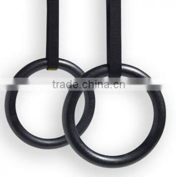 High Quality Crossfit ABS Gymnastic Rings Gym Rings with strap