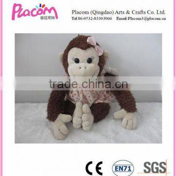 TOP Selling Lovely Cute Plush Monkey Toys with Beautiful Skirt