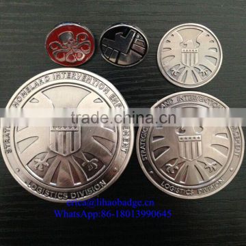 customized metal logo lapel pin,zinc alloy military cap badges with good price