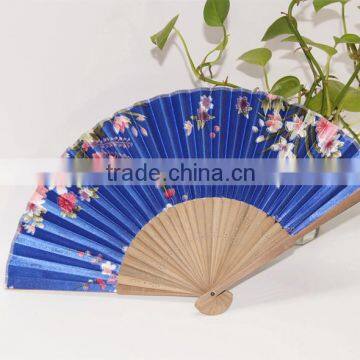 High Quality Bamboo Silk Fan Craft Fan Lady Hand Fan photo-2