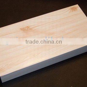 Aluminum Wooden Grain Heat Transfer Printing Aluminum Square Tube
