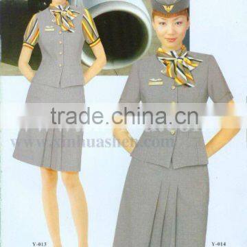 HOT saleing female airline stewardess uniform