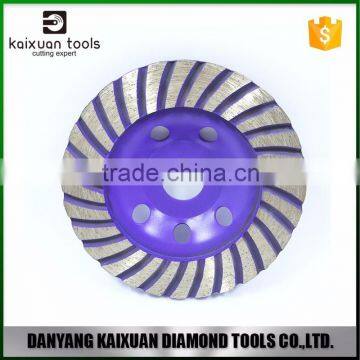 4" turbo diamond grinding cup wheel for stone brick