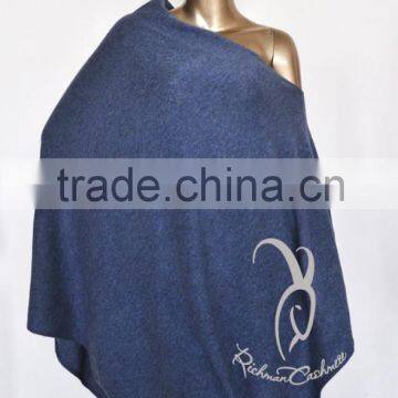 Off Shoulder Cashmere Poncho Sweater