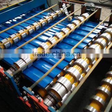 Cangzhou Hebei Aluminium Trapezoidal Profile Metal Wall Plate Cold Roll Forming Machine Roll Former Steel Roll Former