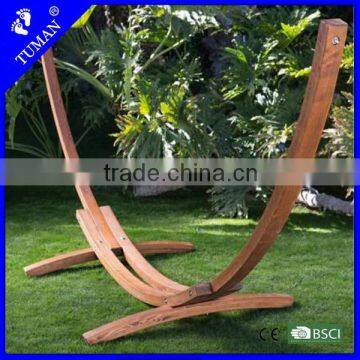 Jungle Rocking Arc Wood Hammock Chair Stand