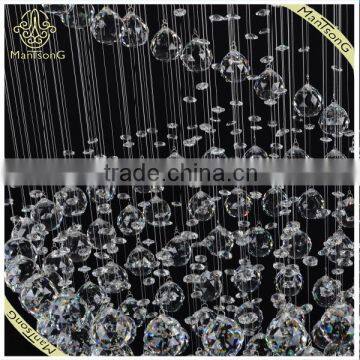 2016 Modern Style Double Staircase Luxury Crystal Chandeliers In The Rotating Floor Of The Stairs Long Lamp, Round Light photo-3