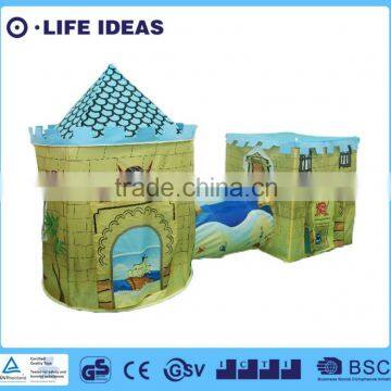 3-in-1Kids Pop Up Pirate Castle Play Tent with tunnel