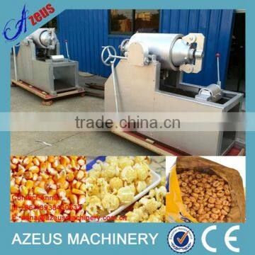 Large capacity popped corn snacks making machine/corn puffing machine