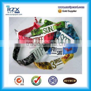 Festival Ultralight rfid fabric wristband for event tickets