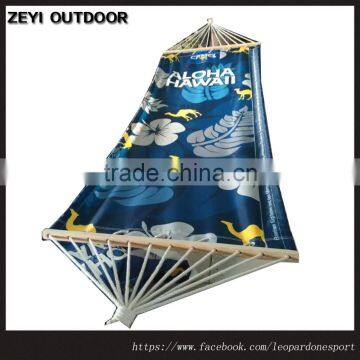Good Swing Canvas Hammock Patio Camping Sleeping Bed Wooden Very Nice