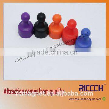 Office Memo Colorful Plastic Magnetic Push Pin