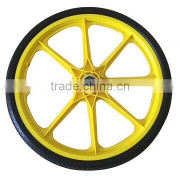 20 inch PU bicycle wheel with plastic rim