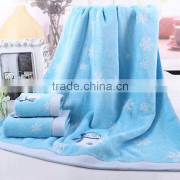 Cotton Embroidery Santa Bath Towel Set photo-3