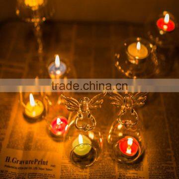 ANGEL CRYSTAL CANDLE STICK GLASS HOLDER WITH ANGLE WING photo-3