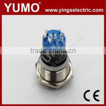 LA16JSF-11E Blue Push Button Monetary With Lamp Stainless Steel 6V DC photo-4