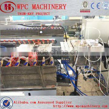 WPC wall panel production line / wood plastic wall panel making machine