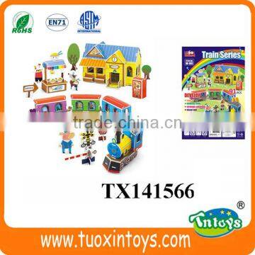 3D Paper Puzzle Car Vehicle Designs Intelligent Toys for Kids 66pcs photo-2