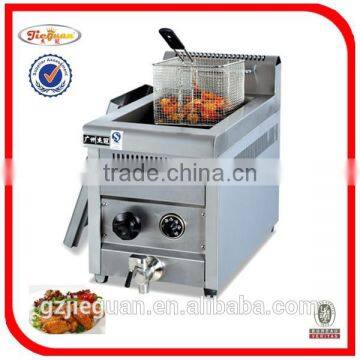 Stainless Steel Free Standing Gas Chicken Fryers With Temperature Controller With Cabinet(2-tank)(GF-985-2) photo-6