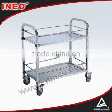 Transport Beverage Or Juice Stainless Steel Bar Cart/Soup Cart/Liquor Cart